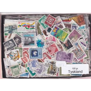 Tyskland 100 g. Afvaskede - Dubletparti