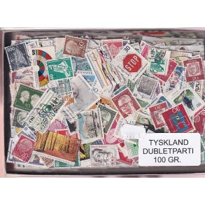 Tyskland 100 g. Afvaskede - Dubletparti