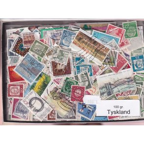 Tyskland 100 g. Afvaskede - Dubletparti