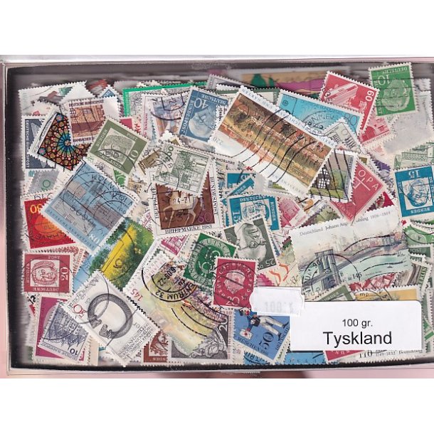 Tyskland 100 g. Afvaskede - Dubletparti