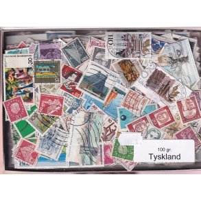 Tyskland 100 g. Afvaskede - Dubletparti