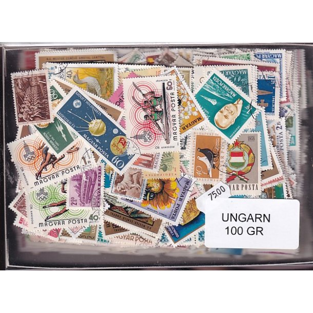 Ungarn Dubletparti 100 gram afvaskede frimrker.