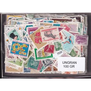 Ungarn Dubletparti 100 gram afvaskede frimrker.