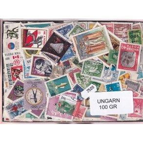 Ungarn Dubletparti 100 gram afvaskede frimrker.