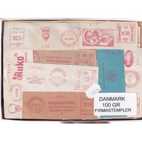 Danmark Firmastempelafklip 100 gram.