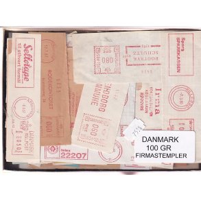 Danmark Firmastempelafklip 100 gram.
