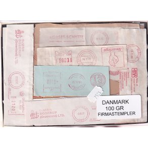 Danmark Firmastempelafklip 100 gram.