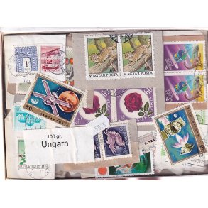 Ungarn 100 g. Brevklip m. Billedm�rker