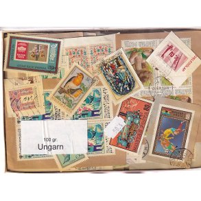 Ungarn 100 g. Brevklip m. Billedm�rker