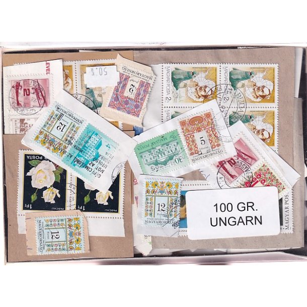 Ungarn 100 g.Brevklip m. Billedm�rker