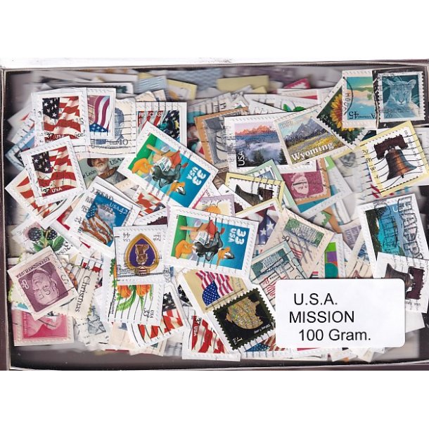 U.S.A. 100 g. Mission - T�t Klip - Mange m�rker.