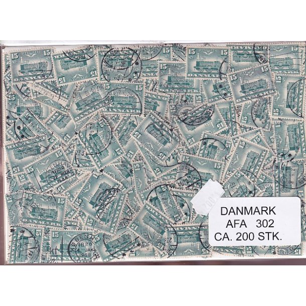Danmark - Afa 302 - Ca. 200 Stk.  - Stemplet/Ustemplet