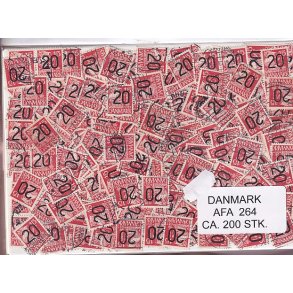 Danmark - Afa 264 - Ca. 200 Stk.  - Stemplet/Ustemplet