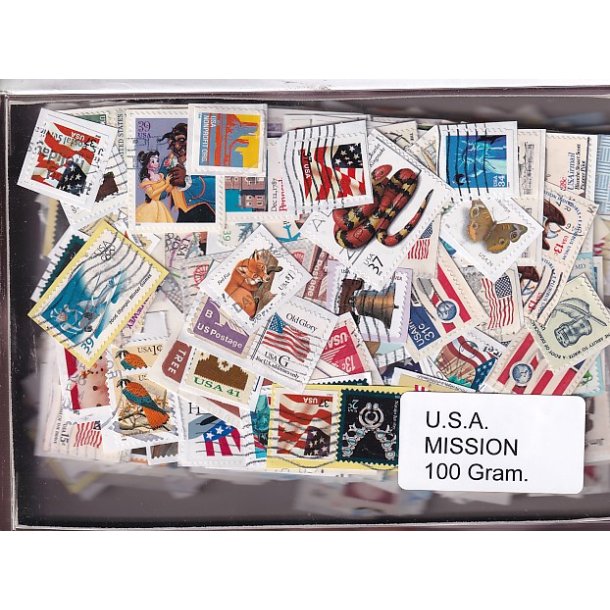 U.S.A. 100 g. Mission - T�t Klip - Mange m�rker.