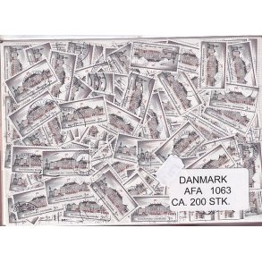 Danmark 200 stk Afa 1063 Stemplet/ustemplet.