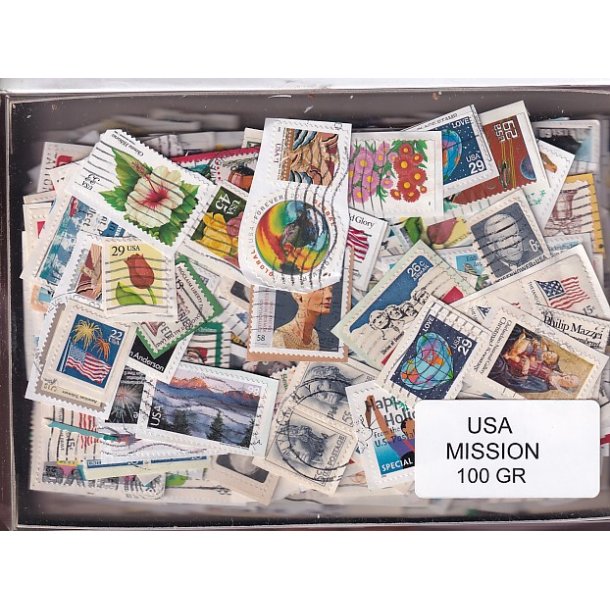 U.S.A. 100 g. Mission - T�t Klip - Mange m�rker.