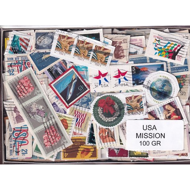 U.S.A. 100 g. Mission - T�t Klip - Mange m�rker.