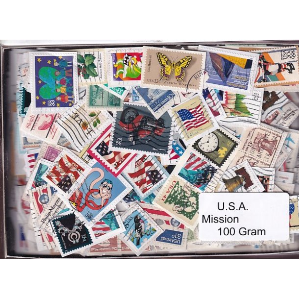 U.S.A. 100 g. Mission - T�t Klip - Mange m�rker.