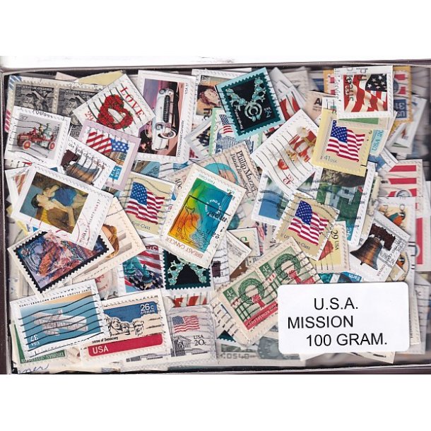 U.S.A. 100 g. Mission - T�t Klip - Mange m�rker.
