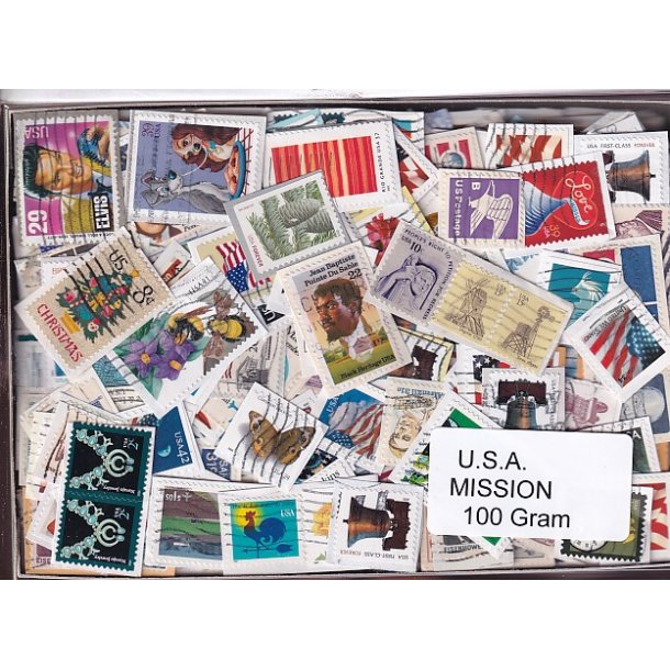 U.S.A. 100 g. Mission - T�t Klip - Mange m�rker.