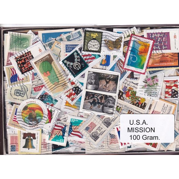 U.S.A. 100 g. Mission - T�t Klip - Mange m�rker.