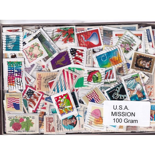 U.S.A. 100 g. Mission - T�t Klip - Mange m�rker.