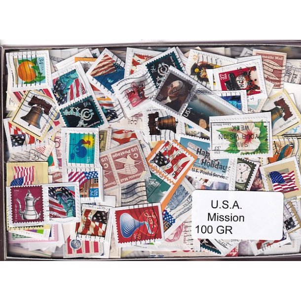 U.S.A. 100 g. Mission - T�t Klip - Mange m�rker.