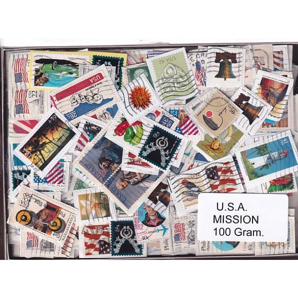 U.S.A. 100 g. Mission - T�t Klip - Mange m�rker.