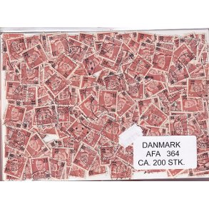 Danmark 200 stk. Afa nr.364  - 30 p 25 re - Stemplet/ustemplet