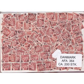 Danmark 200 stk. Afa nr.364  - 30 p 25 re - Stemplet/ustemplet