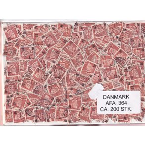 Danmark 200 stk. Afa nr.364  - 30 p 25 re - Stemplet/ustemplet