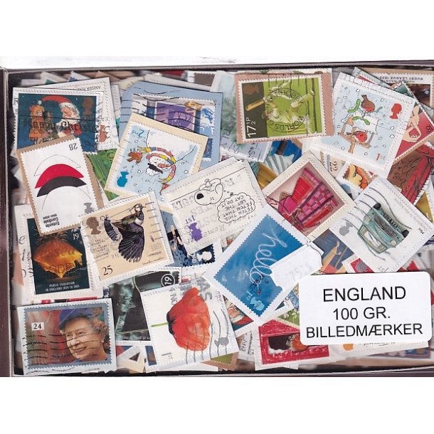 England 100 g. Billedm�rker -