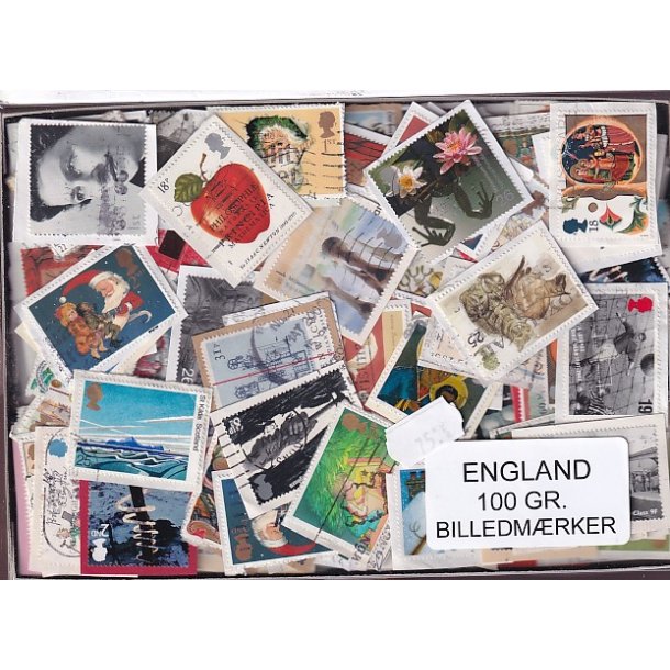England 100 g. Billedm�rker -