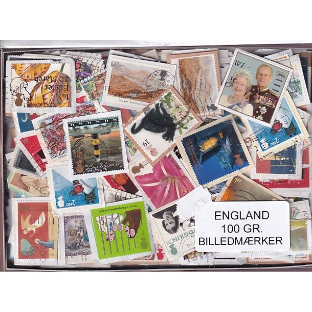 England 100 g. Billedm�rker -