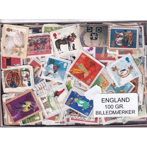 England 100 g. Billedm�rker -
