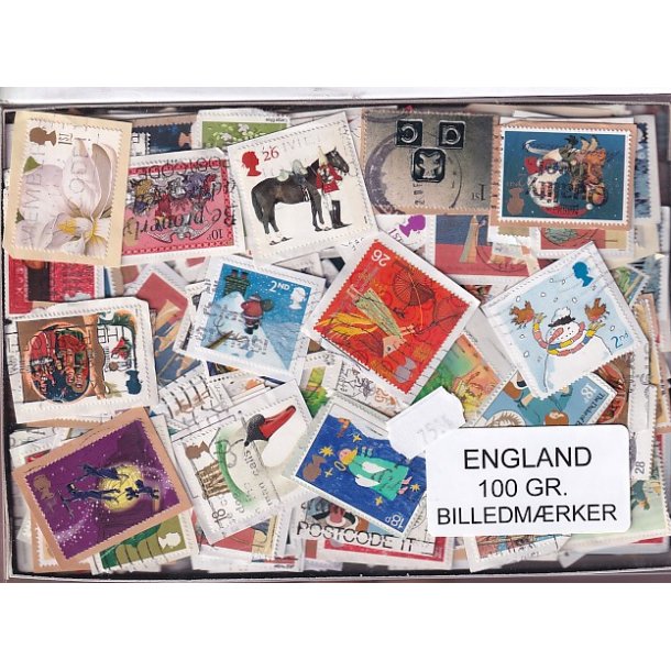 England 100 g. Billedm�rker -