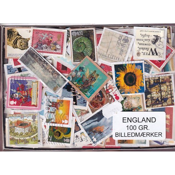 England 100 g. Billedm�rker -
