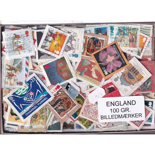 England 100 g. Billedm�rker -