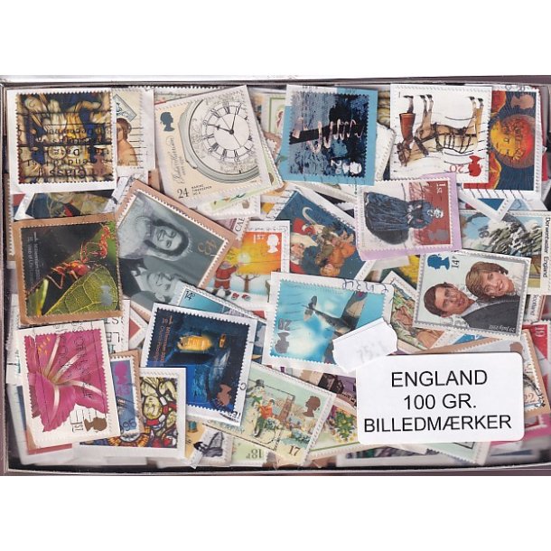 England 100 g. Billedm�rker -