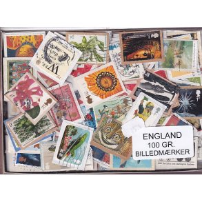 England 100 g. Billedm�rker -