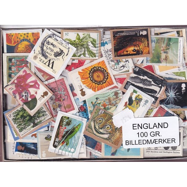 England 100 g. Billedm�rker -