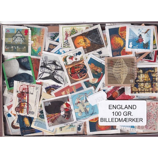 England 100 g. Billedm�rker -