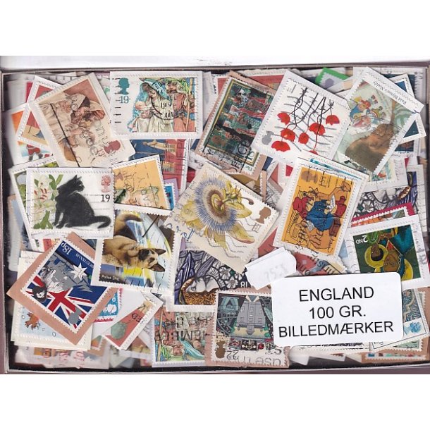 England 100 g. Billedm�rker -