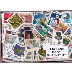 England 100 g. Billedm�rker -