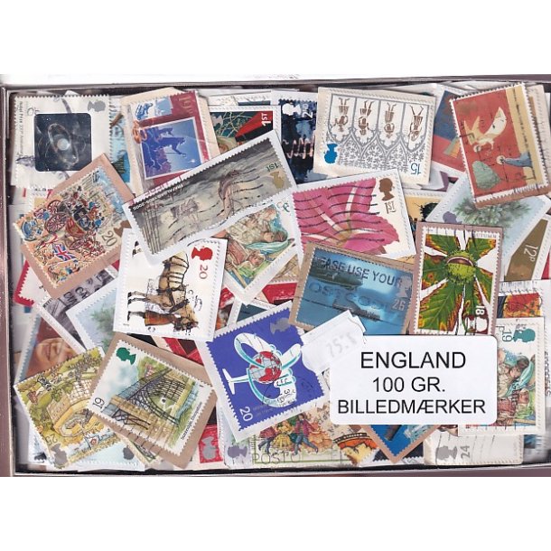 England 100 g. Billedm�rker -
