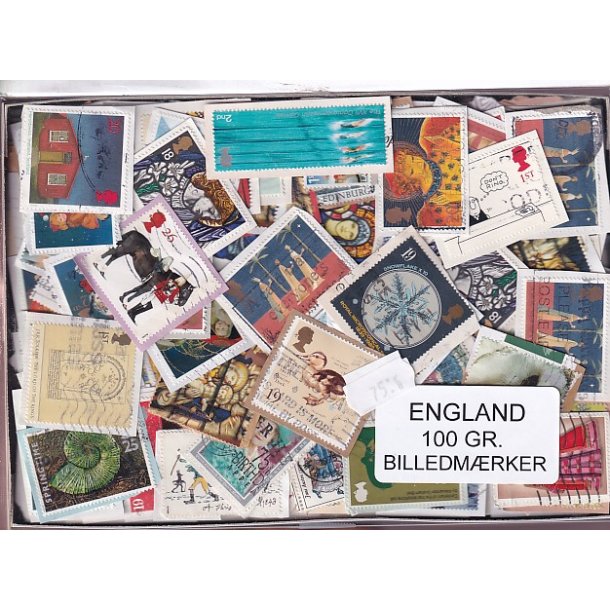 England 100 g. Billedm�rker -