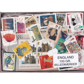 England 100 g. Billedm�rker -