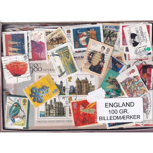 England 100 g. Billedm�rker -