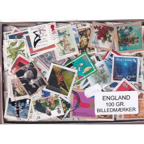 England 100 g. Billedm�rker -