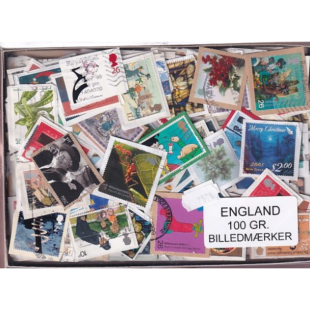 England 100 g. Billedm�rker -